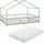 [en.casa] Kinderbett Treviolo 120 x 200 cm Kiefer massiv mint-grün weiß