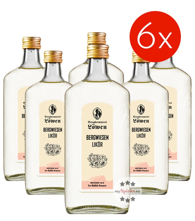 Preisvergleich Produktbild 6 x Löwen Bergwiesen Likör