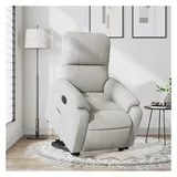vidaXL Relaxsessel Aufstehhilfe Elektrisch 89,5 x 103,5 x 0 cm Hellgrau