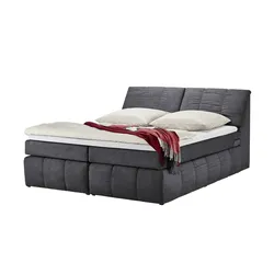 Boxspringbett  Lady ¦ grau ¦ Maße (cm): B: 191 H: 109