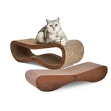 Canadian Cat Company Kratzmöbel Orbit und Satellite 2.0 84 x 24 x 23 cm walnuss