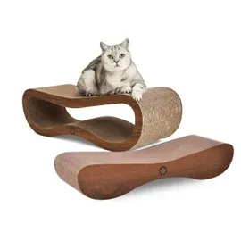 Canadian Cat Company Kratzmöbel Orbit und Satellite 2.0 84 x 24 x 23 cm walnuss