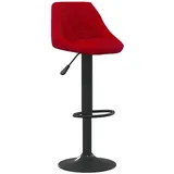 vidaXL Barhocker Weinrot Samt