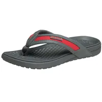 Crocs Herren Yukon Sport Flip Flipflop, Schiefergrau Flame, 43 EU