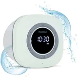 Medion® S66884 (MD 43884) Duschradio mit Bluetooth Radio (MW/UKW, 3 W, Saugnapf, LED-Display, IPX6 Wasserdicht, integrierter Akku, grün) grün