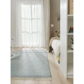 benuta Lytte Kinderteppich Blau, 120x170 cm - Baumwolle - Rechteckig, - Pflegeleicht für Kinderzimmer