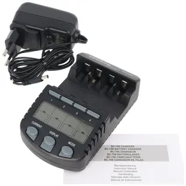 Technoline Schnell-Ladegerät BC 700 mit Entladefunktion und LCD-Display