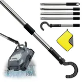 HEYIDAMAI Haken für poolroboter, Poolhaken für Stangen mit Teleskopstange 183 cm, Pool Haken für Pool Saugroboter, Pool Reinigungszubehör Haken, Generisch Haken für Poolreiniger Roboter Zubehör