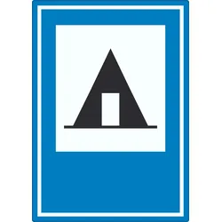 Zeltplatz Aufkleber A0 (841x1189mm)