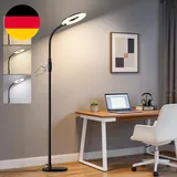 Gyrovu Stehlampe Wohnzimmer Schwarz, 176Cm Led Leselampe Stehlampe Mit Touch-Ste