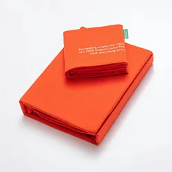 Benetton - 2-teiliges Bettwäscheset (Bettbezug 155 x 220 cm + Kissenbezug 80 x 80 cm), 100 % Baumwolle