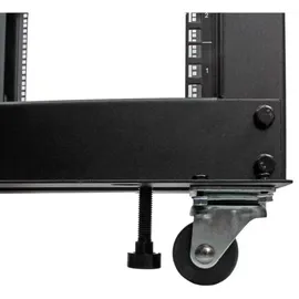 Startech 25HE 4-Pfosten Server Rack, 19 Zoll Open Frame Serverrack, 101cm Montagetiefe, 544kg Traglast, mobil oder Bodenmontage