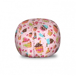 Abakuhaus Spielzeugtruhe Gefüllter Tier Organizer Waschbare Tasche für Kinder, Cupcake Küche Cupcakes Muffins rosa 54 cm x 38.5 cm