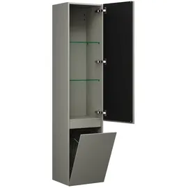 Burgbad Lin20 Hochschrank 40 x 34,5 cm Basaltgrau Matt Eiche