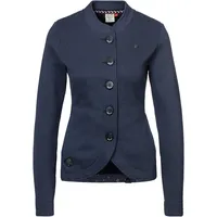 Ragwear Sweatjacke »AVALINA O«, maritimer Sweat-Blazer mit Kontrast-Details Gr. M (38), NAVY, , 39173053-M