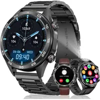 MEGALITH Smartwatch Herren Blutdruckmessung Fitnessuhr: Telefonfunktion Pulsuhr