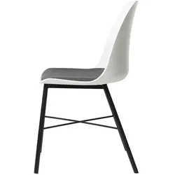 Unique Furniture WHISTLER Esszimmerstuhl Weiß Polyester 36611001