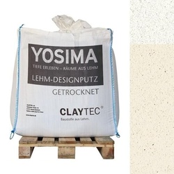 CLAYTEC YOSIMA Lehm-Designputz Edel-Weiss JA - 500 kg BigBag