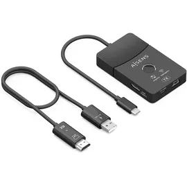 AISENS ASWL-H2KDC30M05-BK USB-C Dockingstation - USB Hub, Schwarz