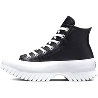 Converse Chuck Taylor All Star Lugged 2.0 Leather Sneaker, Black Egret White, 39