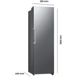 Samsung RR70H39FDTEF Kühlschrank (387 l, 1858 mm hoch, Silber)