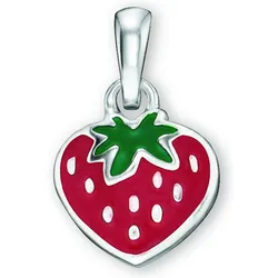 Ketten-Anhänger ONE ELEMENT "Erdbeere Anhänger aus 925 Silber", silber, Schmuckanhänger, Mädchen, Silber 925 (Sterlingsilber), perfekt als Geschenk zum Jahrestag oder Geburtstag