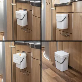 PRO PLUS Abfalleimer 3 l Weiß