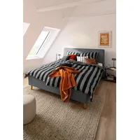 Schöner Wohnen Panel Gestreift Grau 135 x 200 cm + 80 x 80 cm