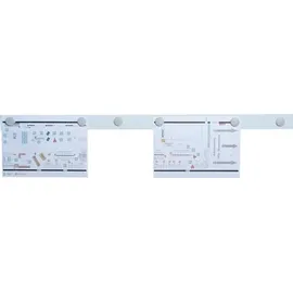 Magnetoplan Magnetleiste L1000xB50xS0,5mm weiß selbstklebend