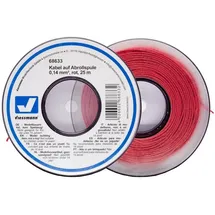 Viessmann Kabel auf Abrollspule 0,14 mm2 rot 25 m
