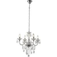 SalesFever Kronleuchter 4-flammig transparent
