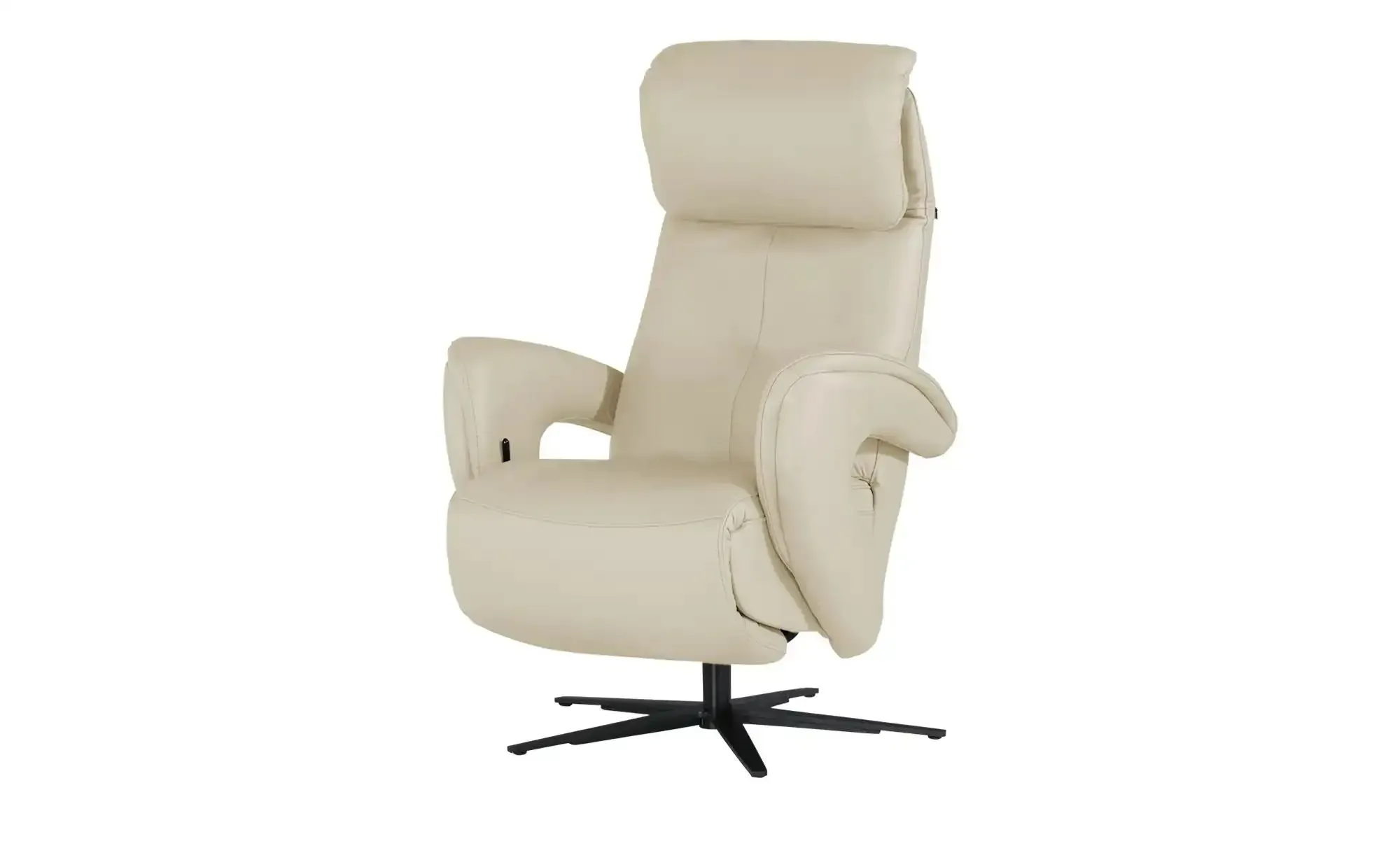 Hukla Relaxsessel aus Leder Pierre , creme , Maße (cm): B: 75 H: 115 T: 87.0