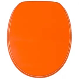 Sanilo WC Sitz Orange, Hochwertiger und Stabiler Toilettendeckel aus Holz