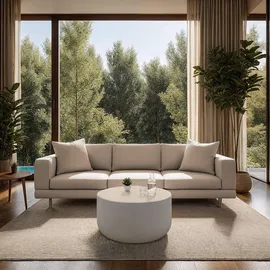 Tectake tectake® Runder Couchtisch Ronan, 80 x 39,5 cm