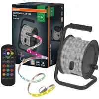 Osram LED Lichtschlauch 10 m IP65 inkl. Fernbedienung/Kabeltrommel RGB/weiß
