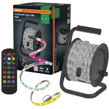 Osram LED Lichtschlauch 10 m IP65 inkl. Fernbedienung/Kabeltrommel RGB/weiß