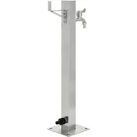 VidaXL Garten-Wassersäule Edelstahl Quadratisch 65 cm