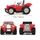 Jada RC-Buggy Stitch 1:24 CH RTR rot