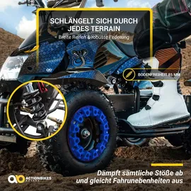 ACTIONBIKES MOTORS Elektro-Kinderquad Cobra blau/schwarz (800 W)
