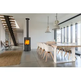 FIREPLACE Rondale Stahl Schwarz