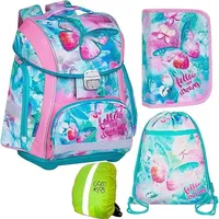 Goldkids Schulranzen-set Dreams Schmetterling Butterfly Ranzen Schulranzen Kinderrucksack, Federmappe,