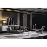 JVMöbel Wohnzimmer Grau Sofagarnitur Dreisitzer Sessel), Luxus Couch Set 4 Sitzer