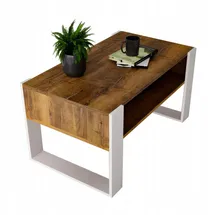 raumhirsch furniture Karo92 Weiß Nussbaum 92 x 45 x 54 cm