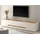 furn.design Center TV-Lowboard 220x45x40 cm Weiß/Eiche Holzwerkstoff