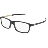 OAKLEY OX8050 Herren-Brille inkl. Gläser Vollrand Rechteckig Kunststoff-Gestell 55mm/18mm/140mm, schwarz