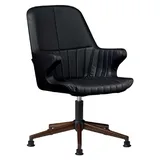 aea Sessel Büro Arbeitszimmer Leder Polster Drehbar Computer Stühle Konferenz - Schwarz