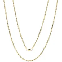 Goldkette VIVANCE "Kordel", gelb (gelbgold 585), Halsketten, Damen, Gelbgold 585