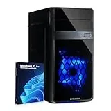 HYPER BYTE® Office PC – Computer mit Intel Quad Core i7 mit 3,9 GHz | 32 GB RAM | 1TB SSD Festplatte | Win 11 Pro | WLAN | DVD+RW | USB 3.0 | High End Office Tower-Pc