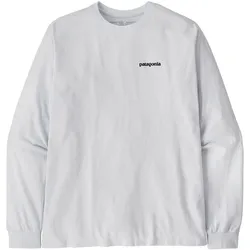 Patagonia Herren Long-Sleeved P-6 Logo Responsibili-Tee - M - white