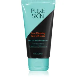 Oriflame Pure Skin Abziehtuch-Gesichtsmaske mit Aktivkohle 50 ml